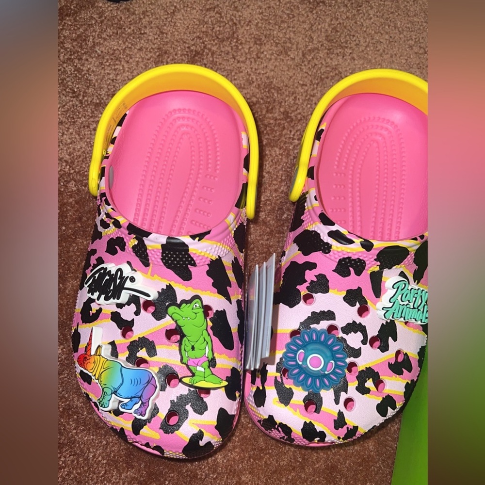2 pairs of crocs size 2 and size 6